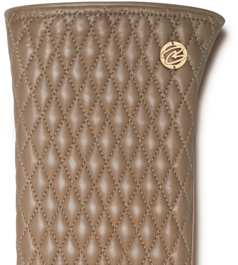 Isabel Bernard Honoré Rosette Geitenleer Handschoenen - Letter Taupe