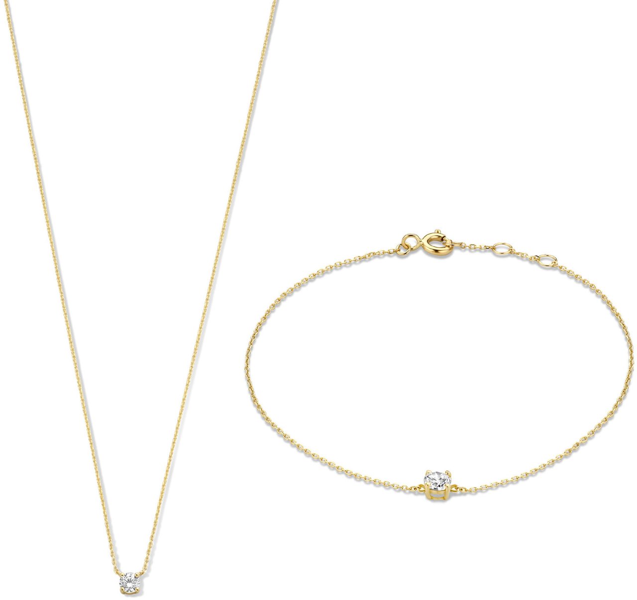 Isabel Bernard Cadeau d'Isabel Gift Set met Zirkonia Goud