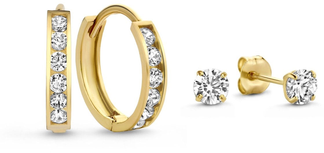 Isabel Bernard Cadeau d'Isabel Gift Set met Zirkonia Goud