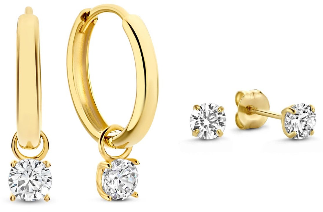 Isabel Bernard Cadeau d'Isabel Gift Set met Zirkonia Goud