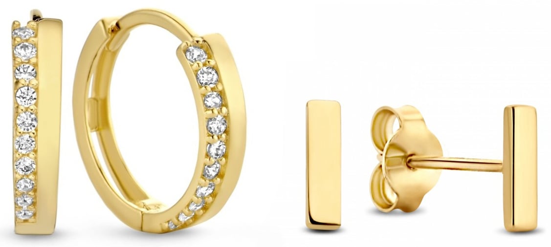 Isabel Bernard Cadeau d'Isabel Gift Set met Zirkonia Goud