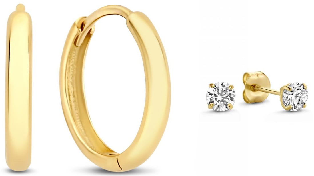 Isabel Bernard Cadeau d'Isabel Gift Set met Zirkonia Goud