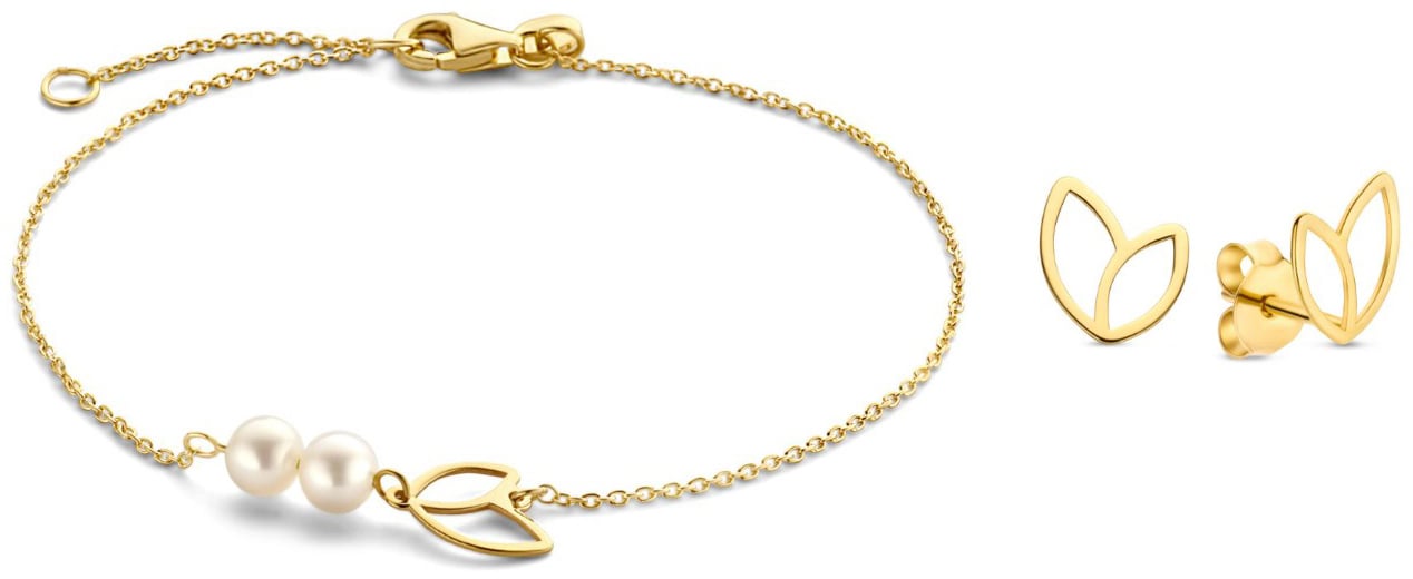 Isabel Bernard Cadeau d'Isabel Gift Set met Zoetwaterparel Goud