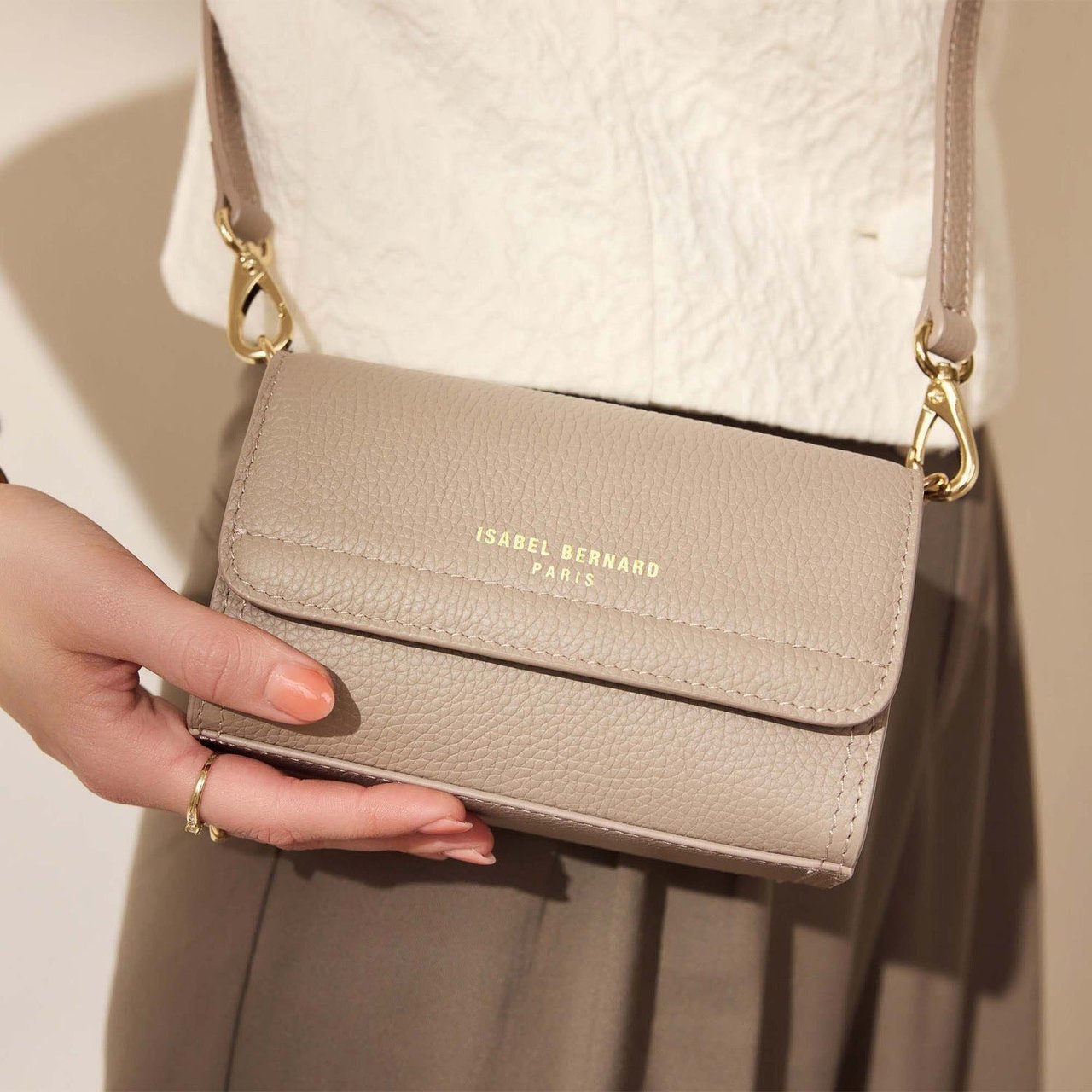 Isabel Bernard Femme Forte Kim - Tas - Taupe Taupe