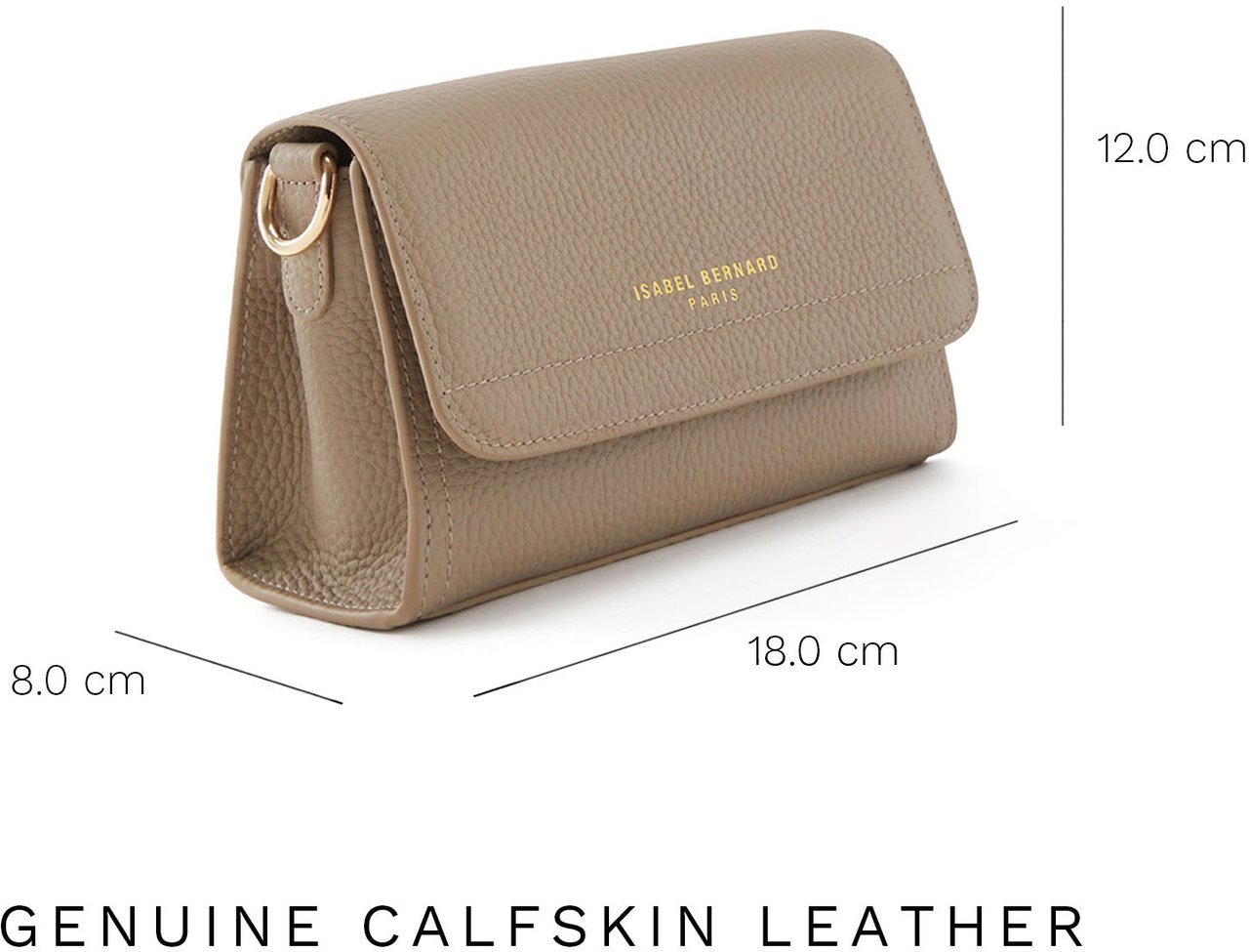 Isabel Bernard Femme Forte Kim - Tas - Taupe Taupe