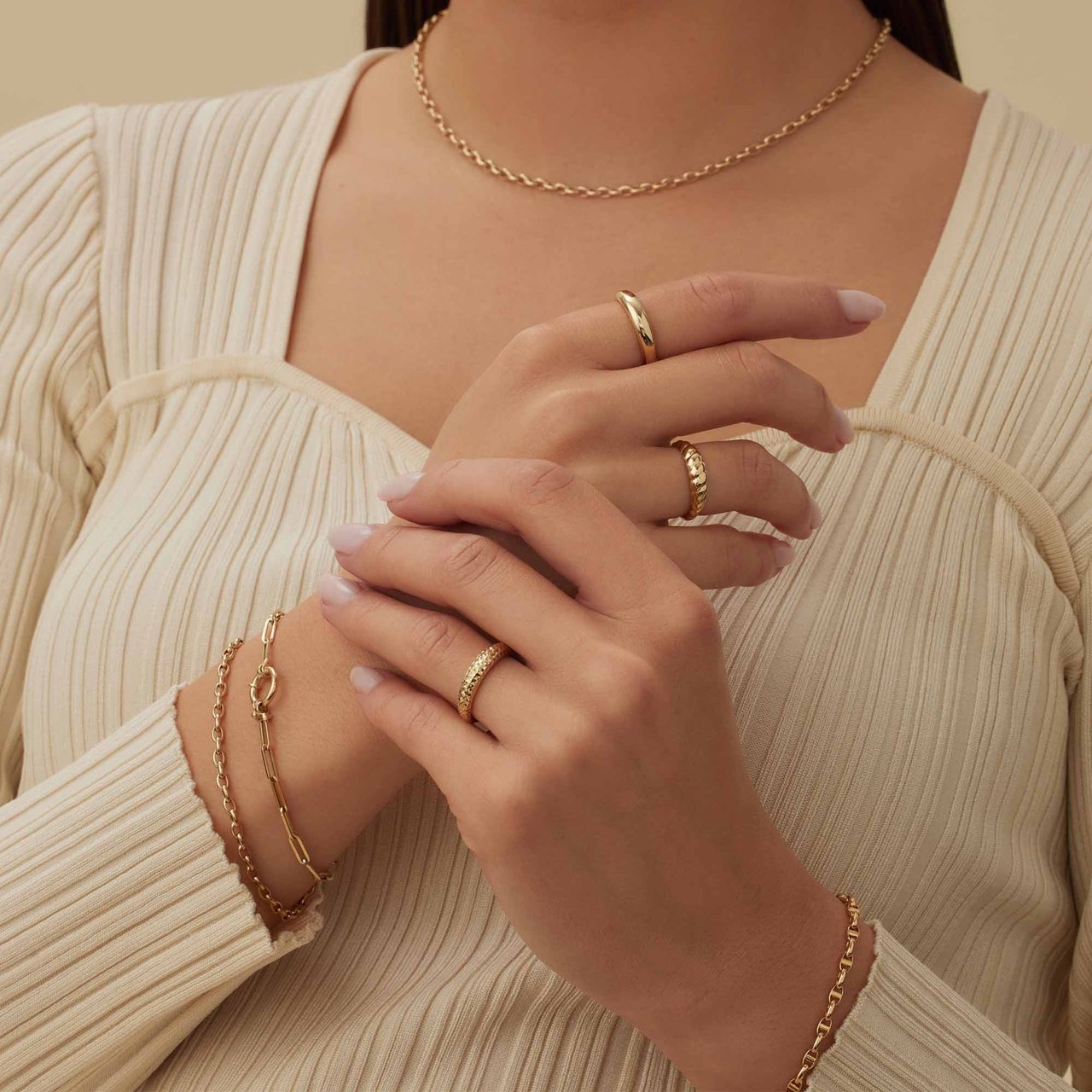 Isabel Bernard Aidee Odile - Armband - Goud Goud