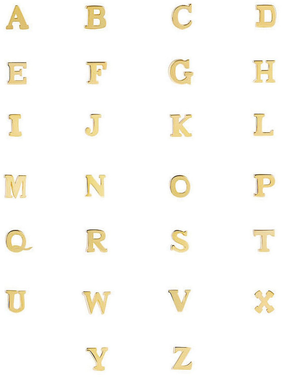 Isabel Bernard Saint Germain Rachel - Armband - Witgoud - Letter Z Goud