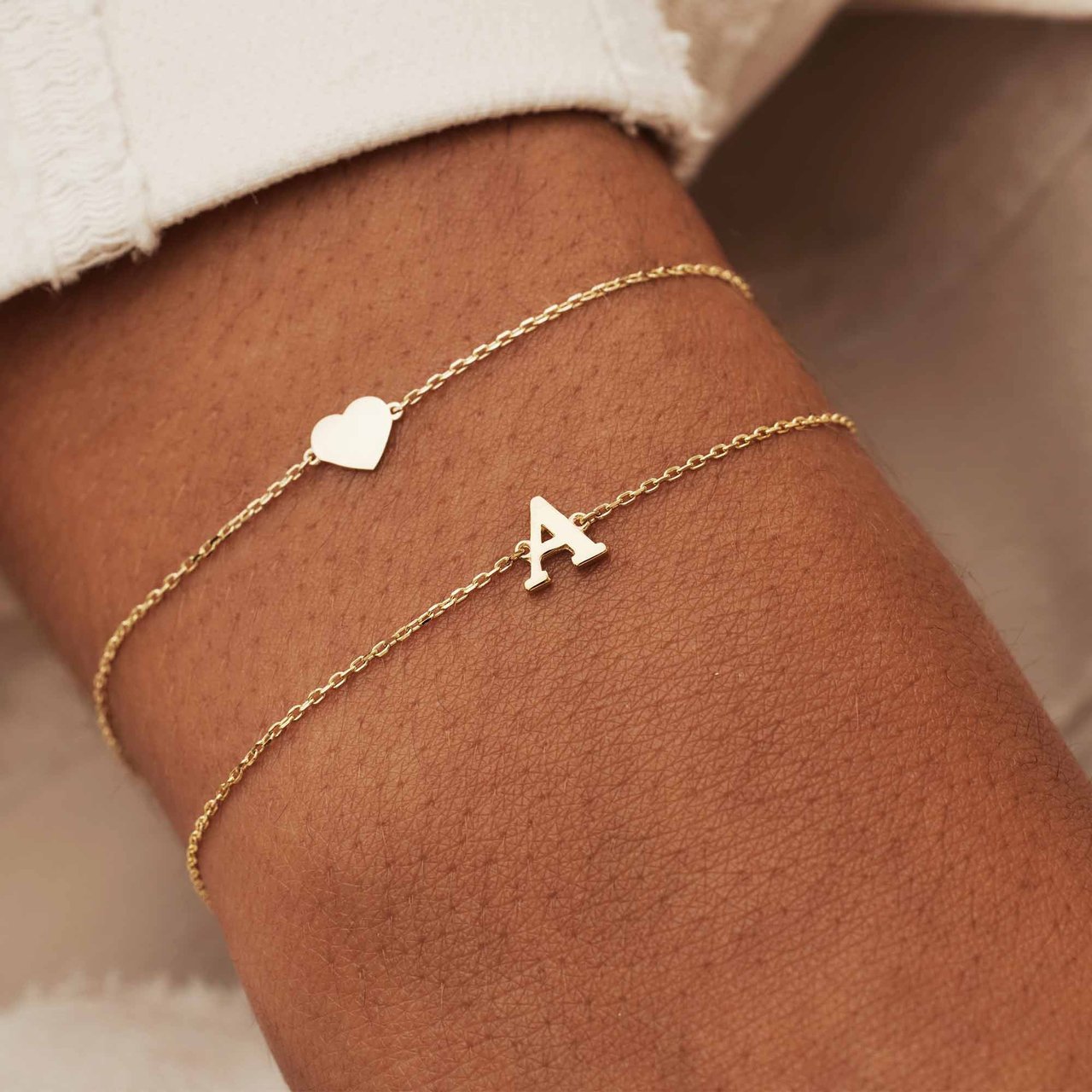 Isabel Bernard Saint Germain Rachel - Armband - Witgoud - Letter Z Goud