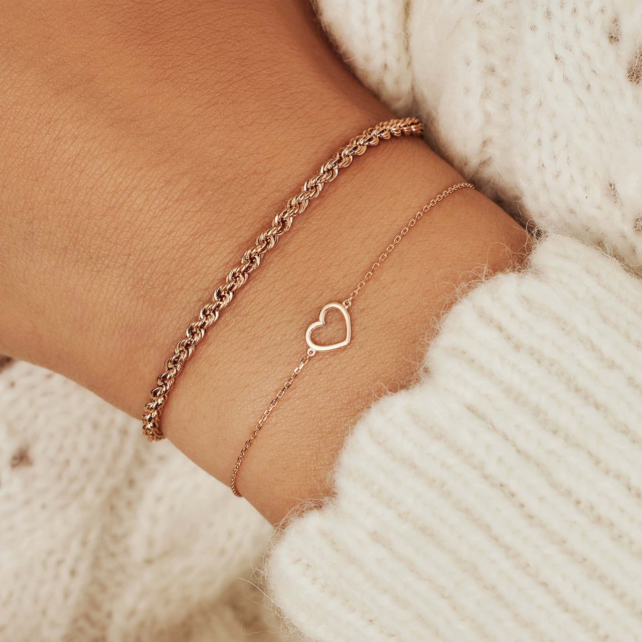 Isabel Bernard Belleville Amore - Armband - Goud Roze