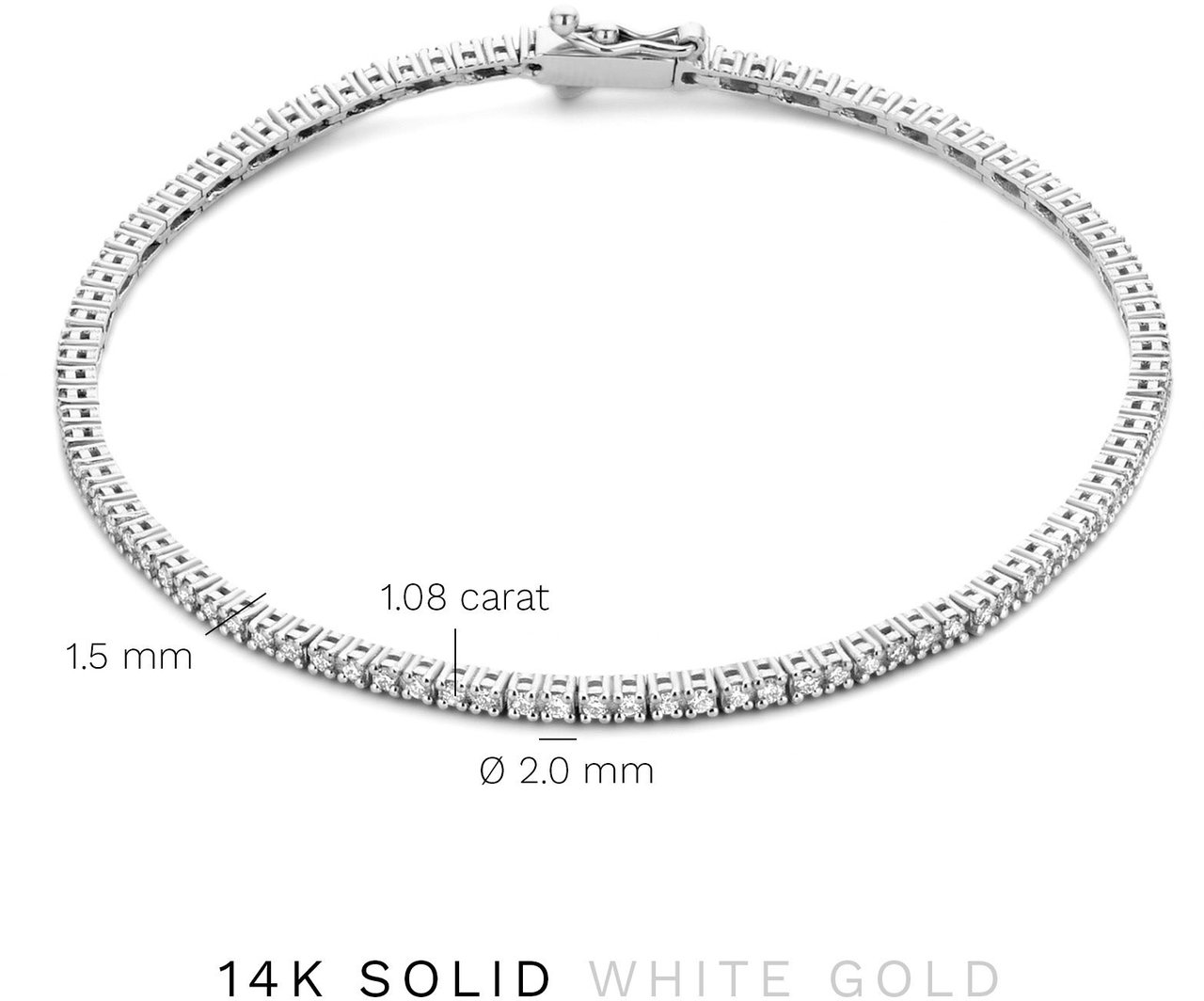 Isabel Bernard De la Paix Madeline - Armband - Witgoud Zilver