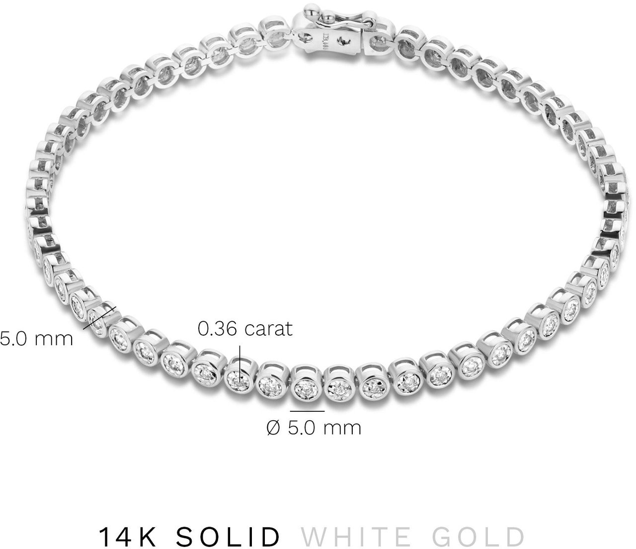 Isabel Bernard De la Paix Alfie - Armband - Witgoud Zilver