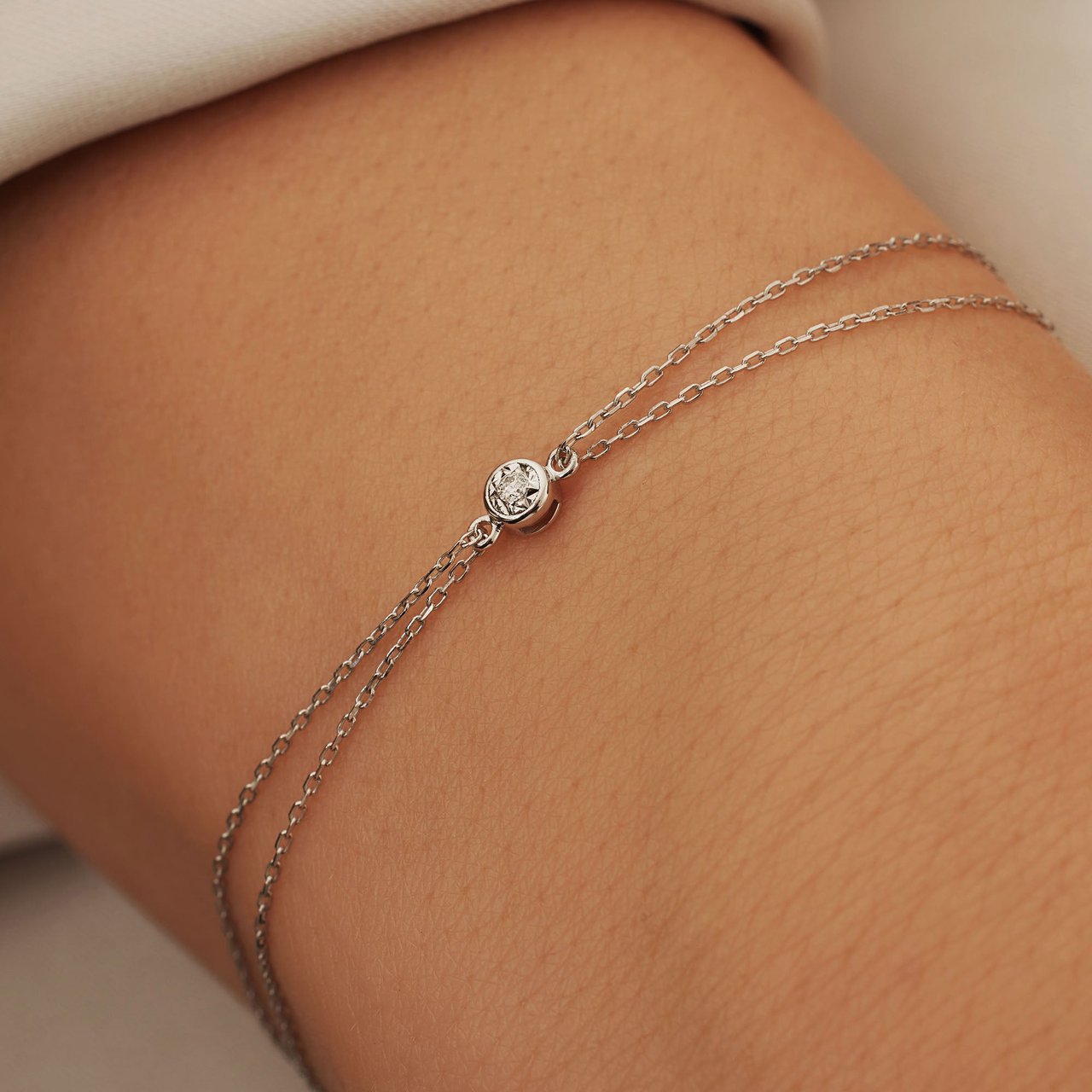 Isabel Bernard De la Paix Inaya - Armband - Witgoud Zilver