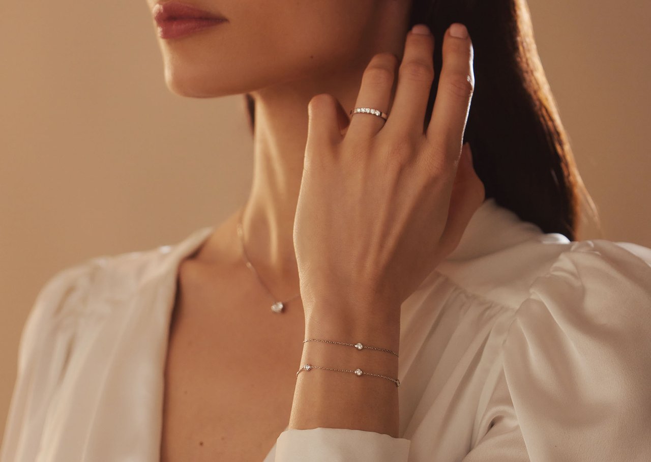 Isabel Bernard De la Paix Alfie Armband met Diamant Zilver