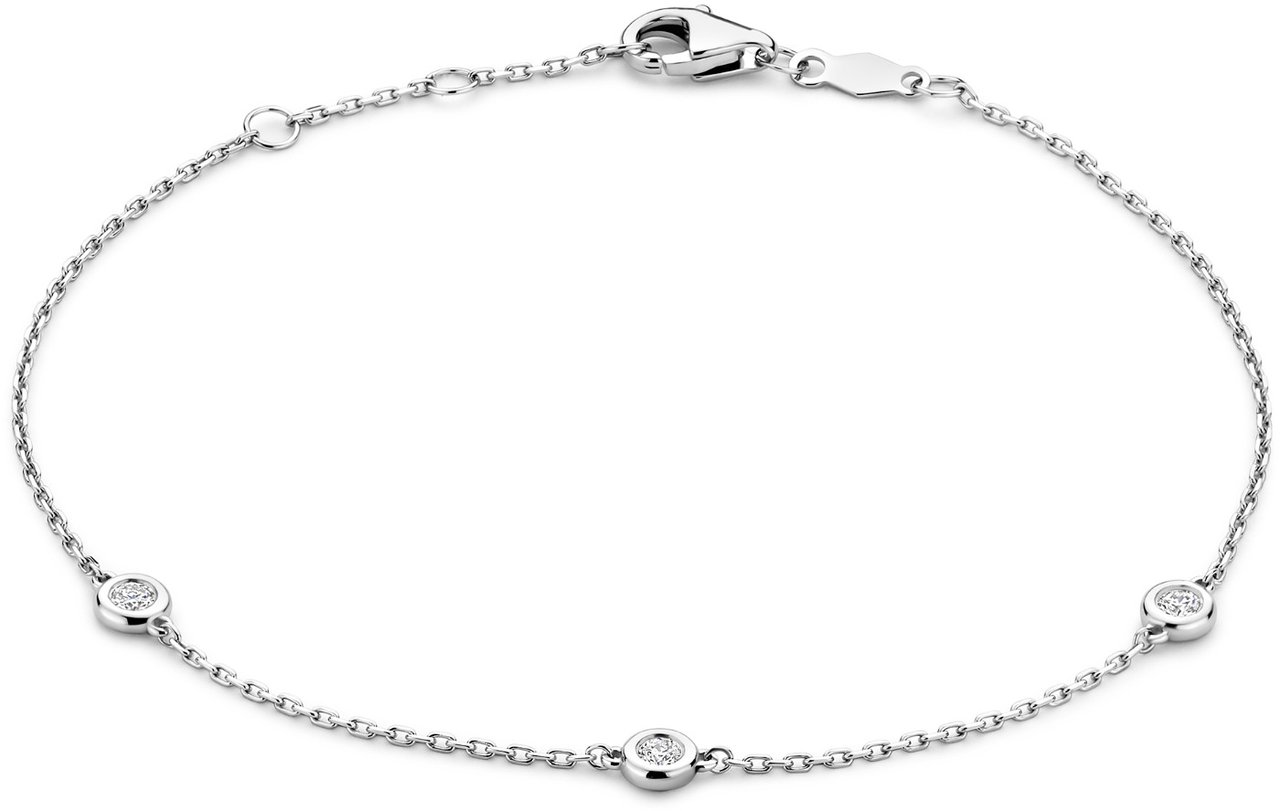 Isabel Bernard De la Paix Alfie Armband met Diamant Zilver