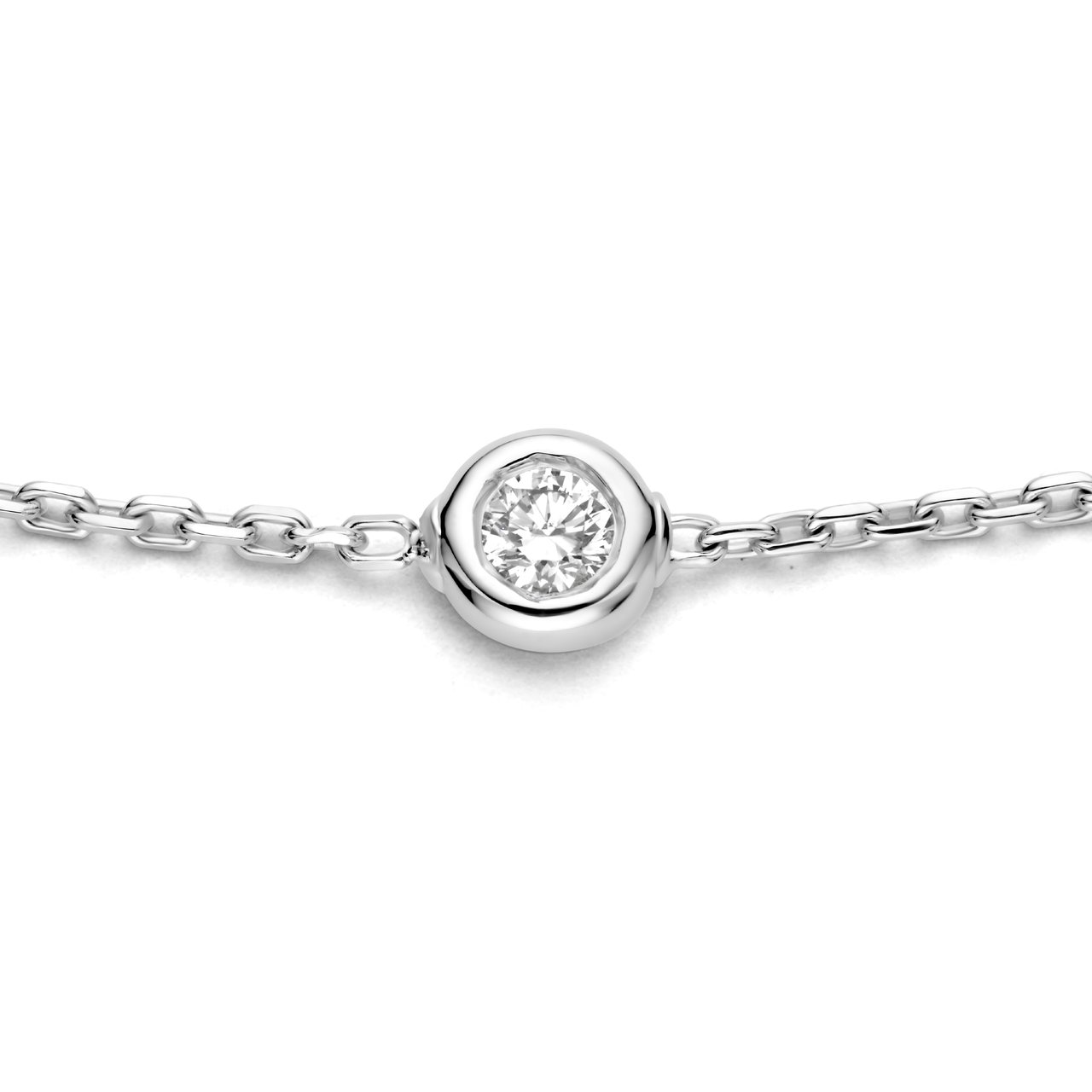 Isabel Bernard De la Paix Alfie Armband met Diamant Zilver