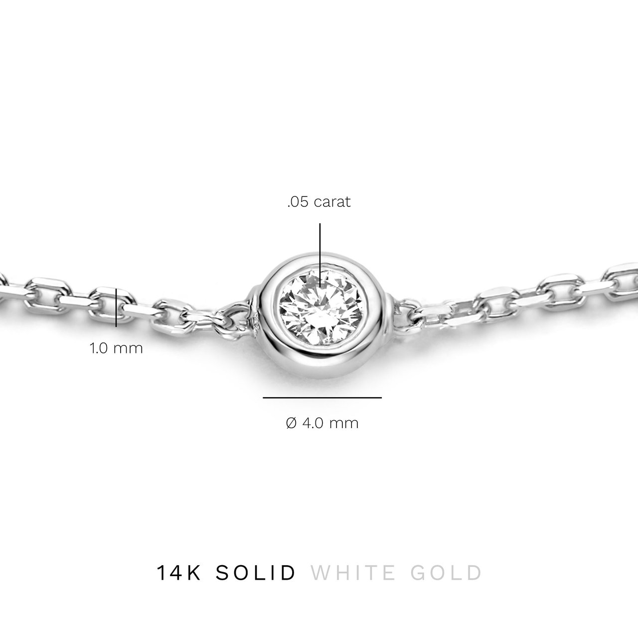 Isabel Bernard De la Paix Alfie Armband met Diamant Zilver