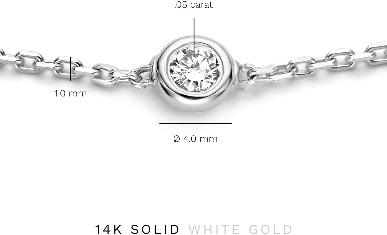 Isabel Bernard De la Paix Alfie Armband met Diamant Zilver