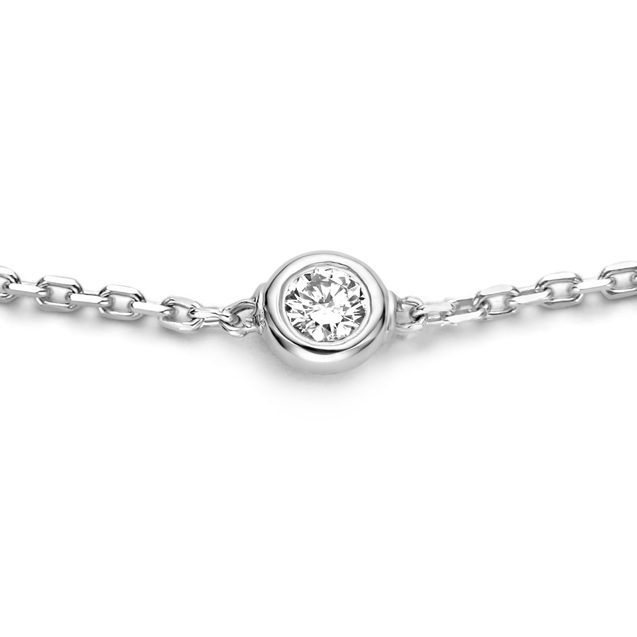 Isabel Bernard De la Paix Alfie Armband met Diamant Zilver