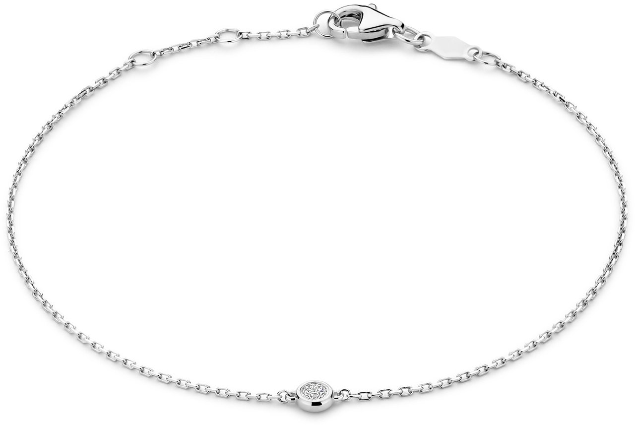 Isabel Bernard De la Paix Alfie Armband met Diamant Zilver