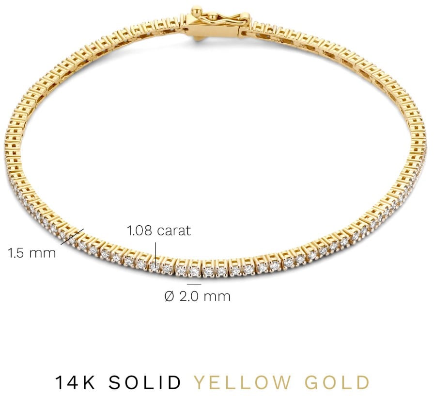 Isabel Bernard De la Paix Madeline Armband met Diamant Goud