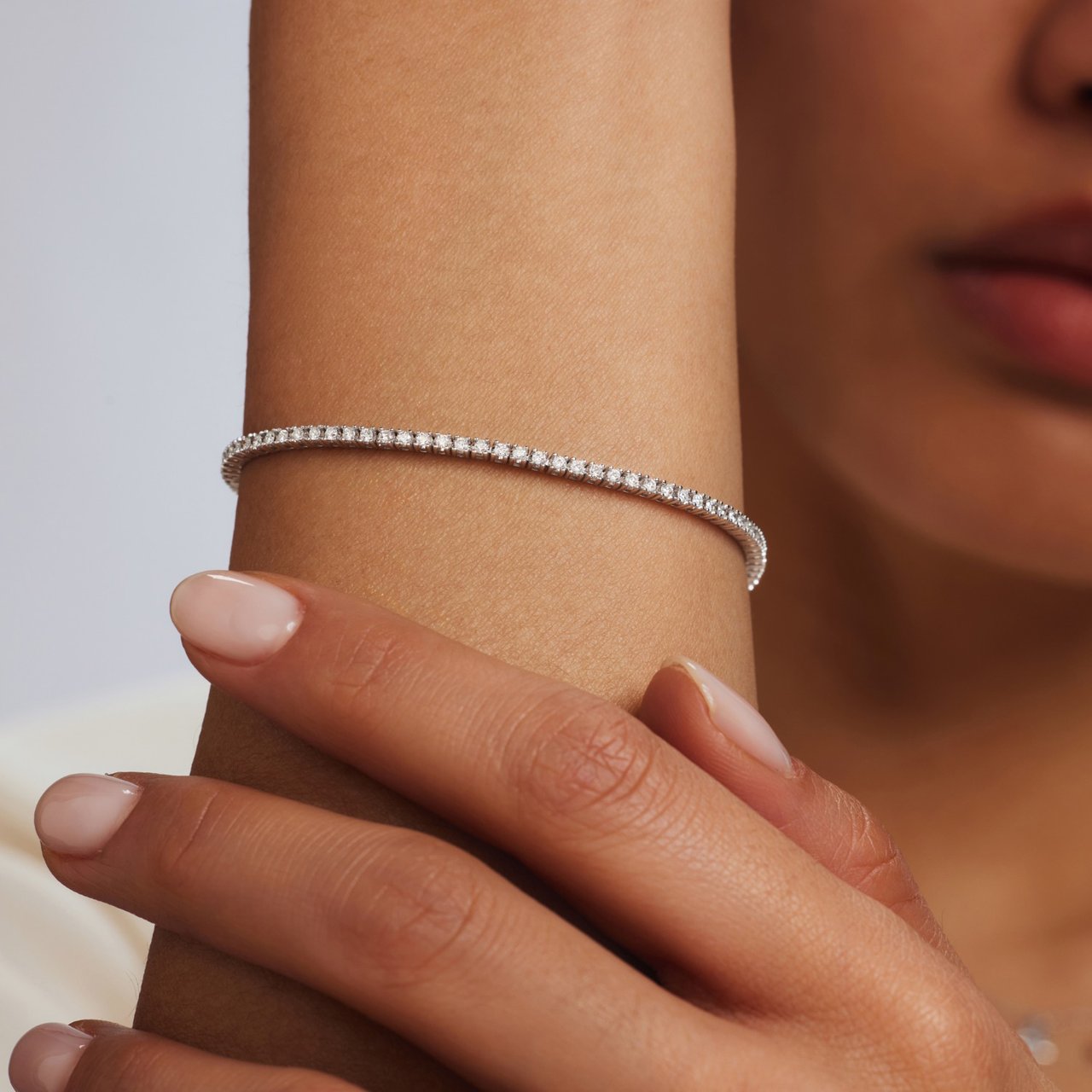 Isabel Bernard De la Paix Madeline Armband met Diamant Zilver