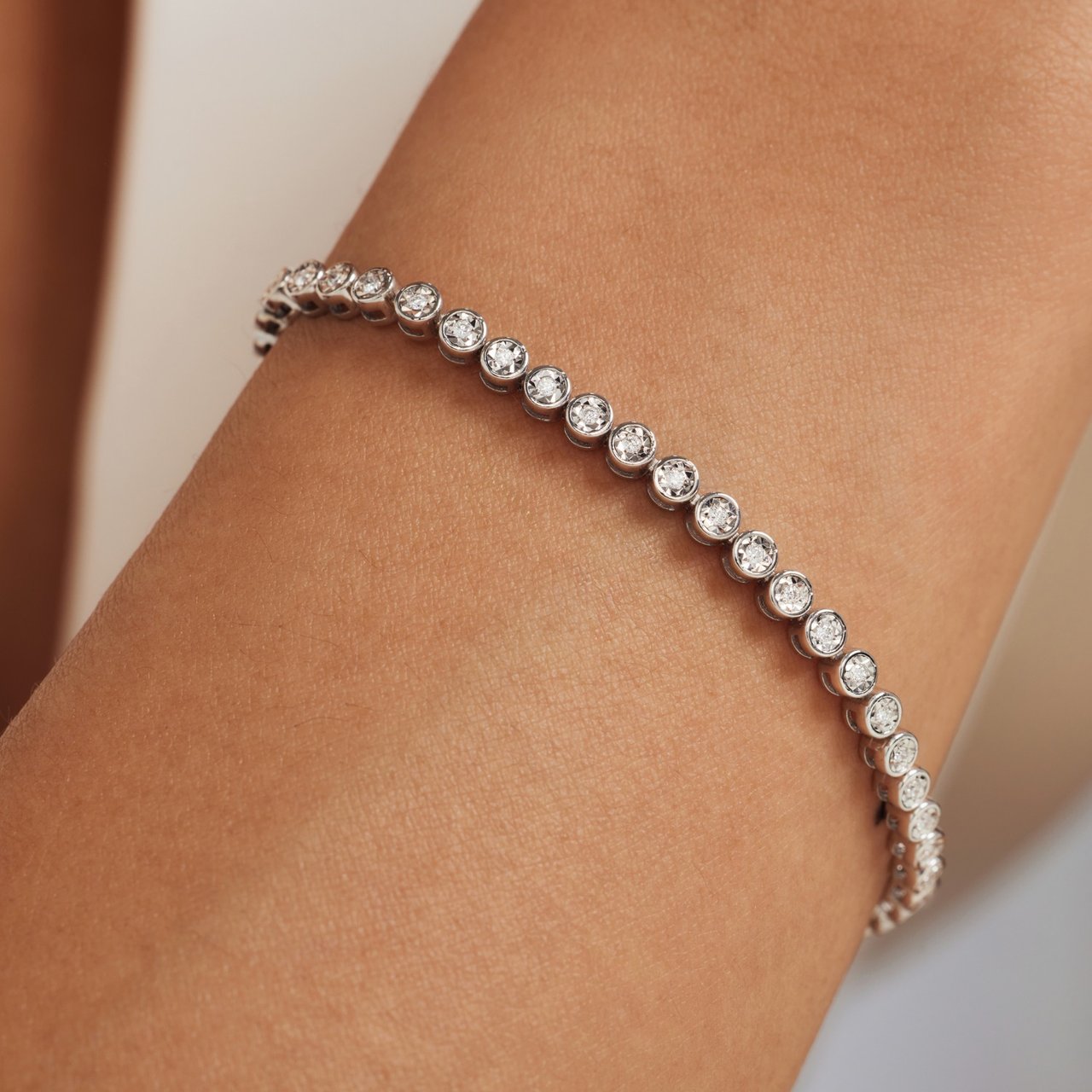 Isabel Bernard De la Paix Alfie Armband met Diamant Zilver