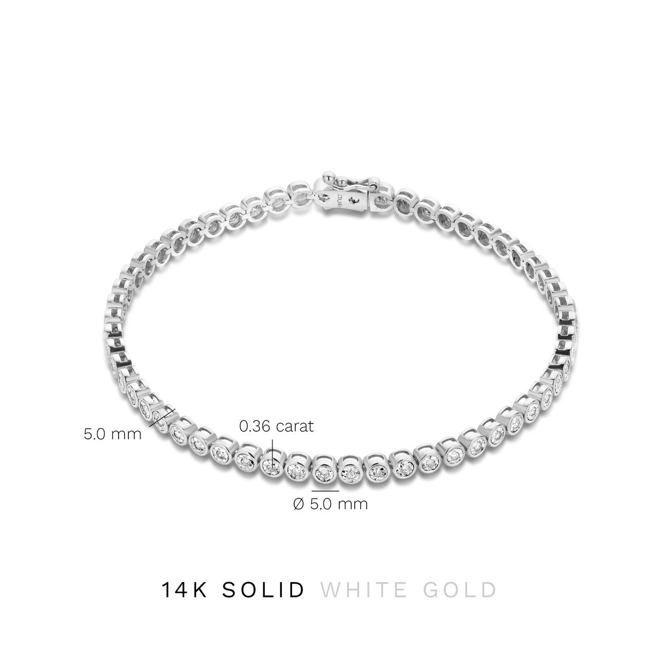Isabel Bernard De la Paix Alfie Armband met Diamant Zilver