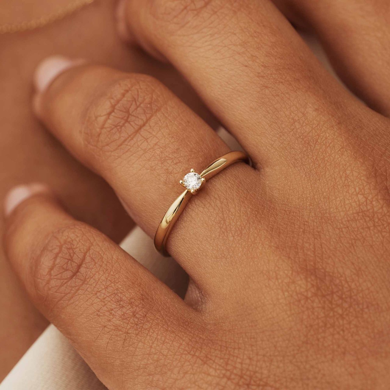 Isabel Bernard De la Paix Celesse Ring met Diamant Goud