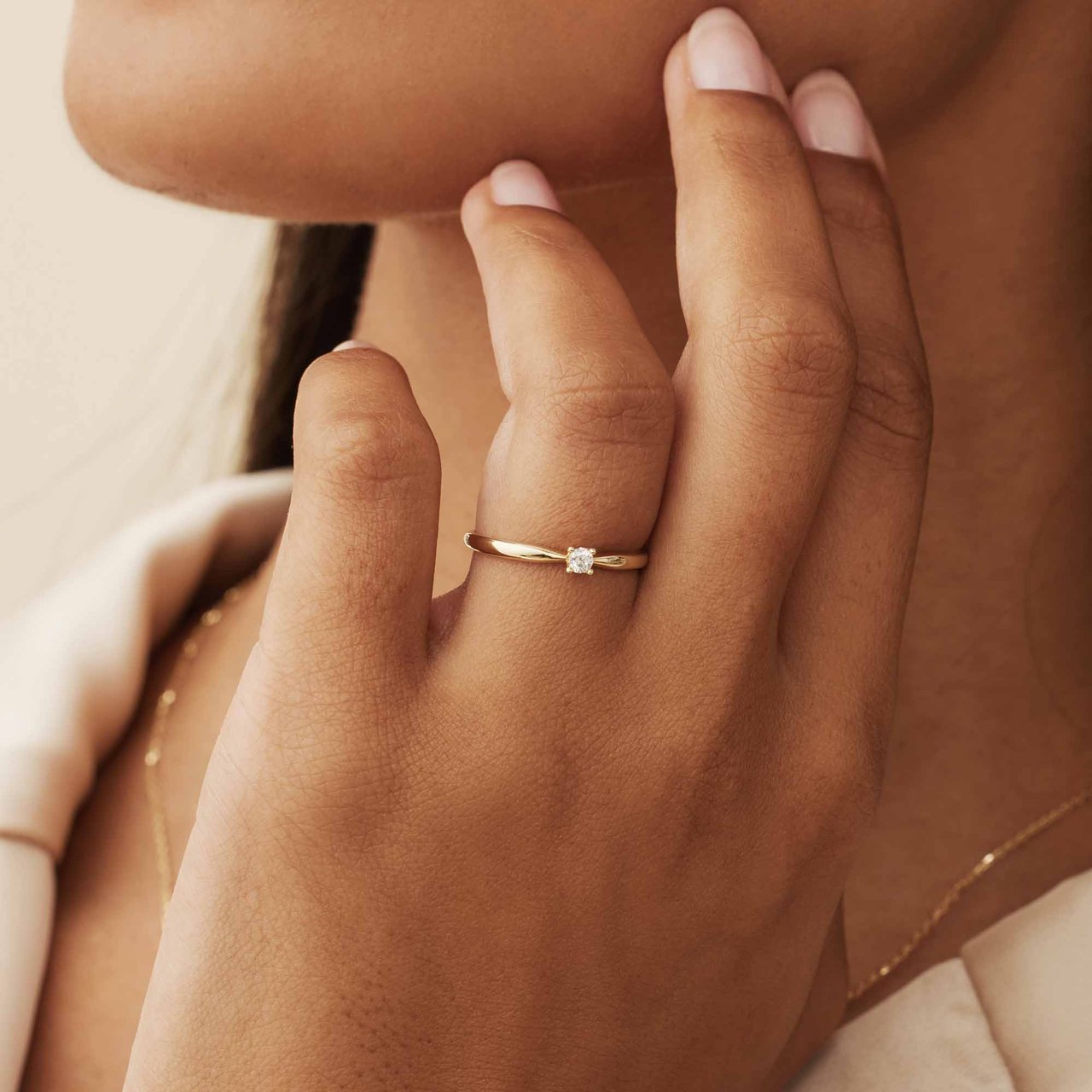 Isabel Bernard De la Paix Celesse Ring met Diamant Goud