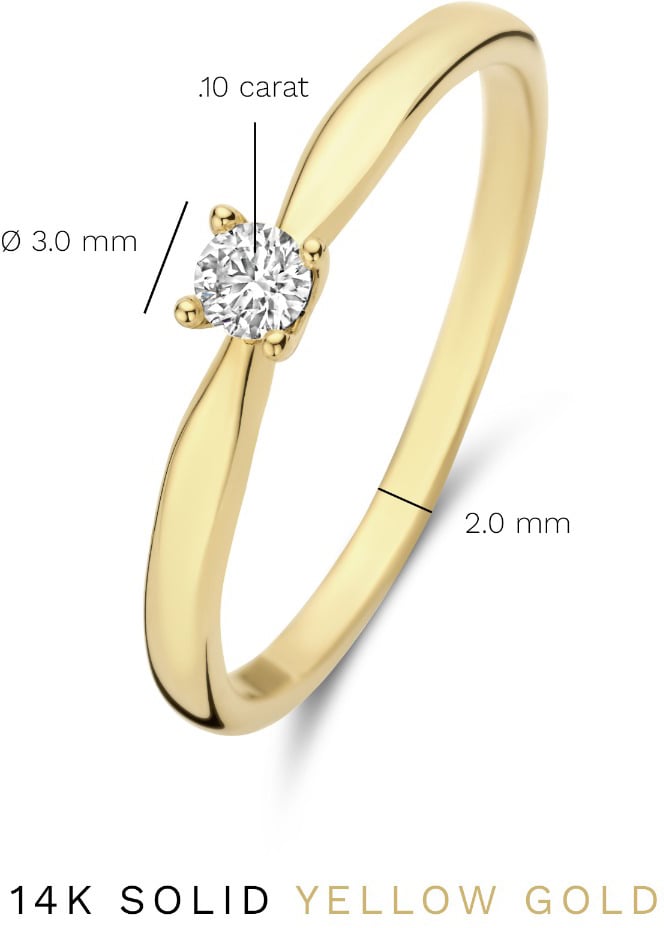 Isabel Bernard De la Paix Christine Ring met Diamant Goud