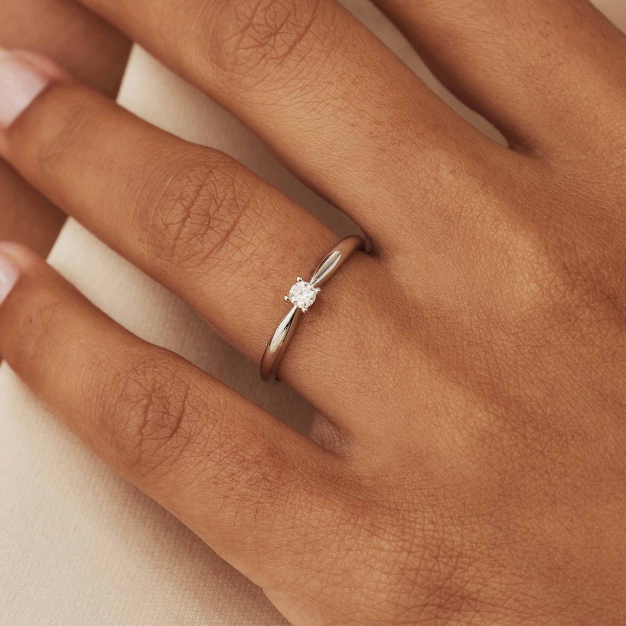 Isabel Bernard De la Paix Celesse Ring met Diamant Zilver