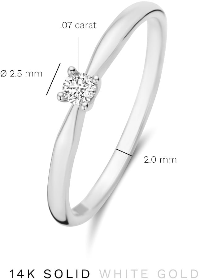 Isabel Bernard De la Paix Celesse Ring met Diamant Zilver