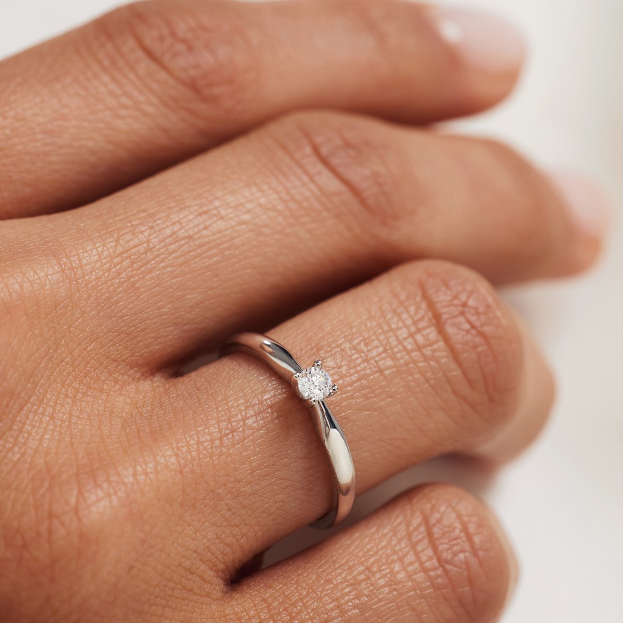Isabel Bernard De la Paix Christine Ring met Diamant Zilver