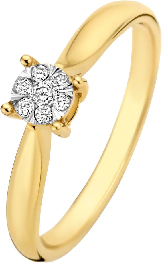 Isabel Bernard De la Paix Hanaé Ring met Diamant Goud