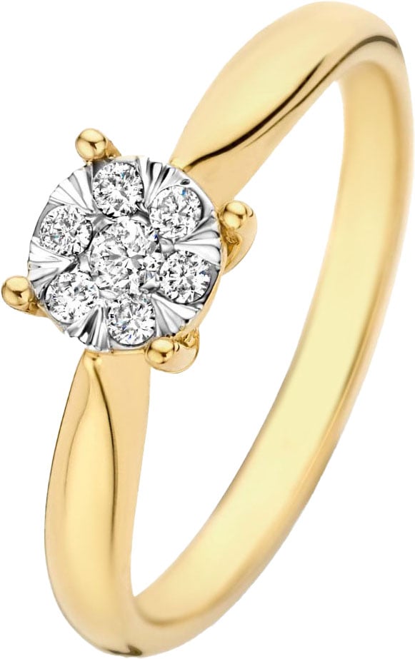 Isabel Bernard De la Paix Hanaé Ring met Diamant Goud