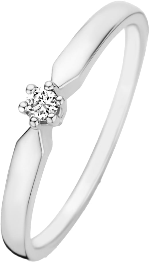 Isabel Bernard De la Paix Emily Ring met Diamant Zilver