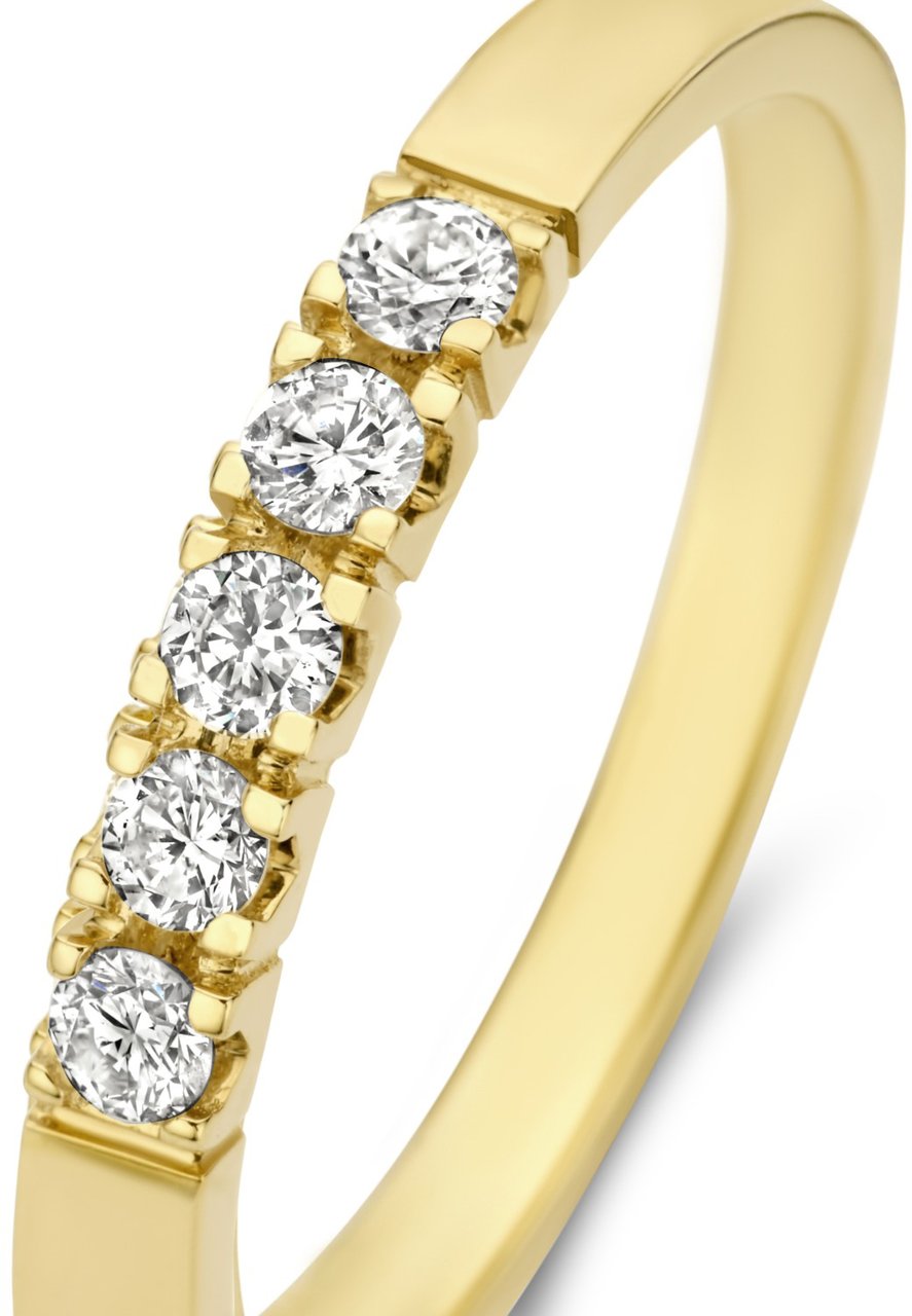 Isabel Bernard De la Paix Madeline Ring met Diamant Goud