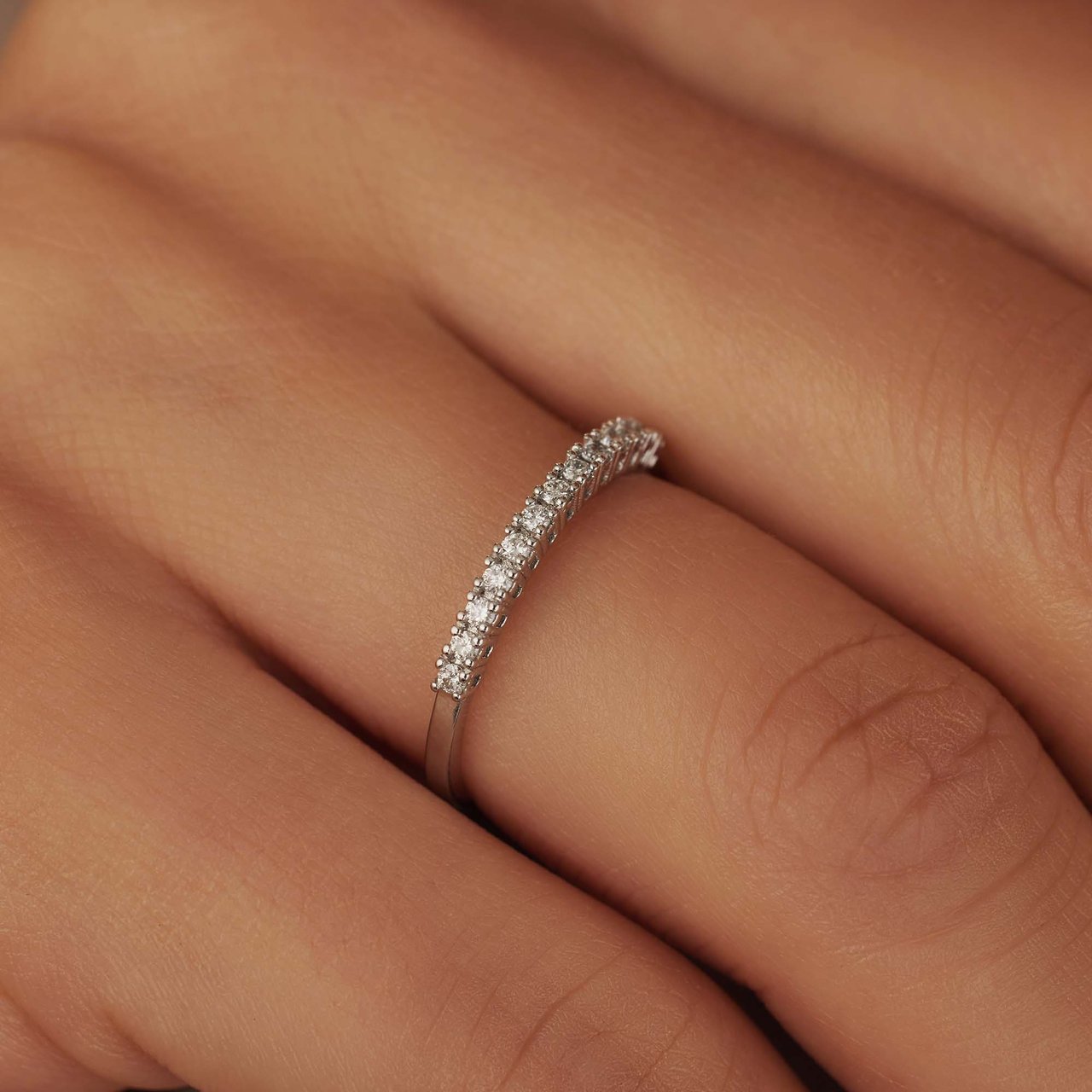 Isabel Bernard De la Paix Madeline Ring met Diamant Zilver