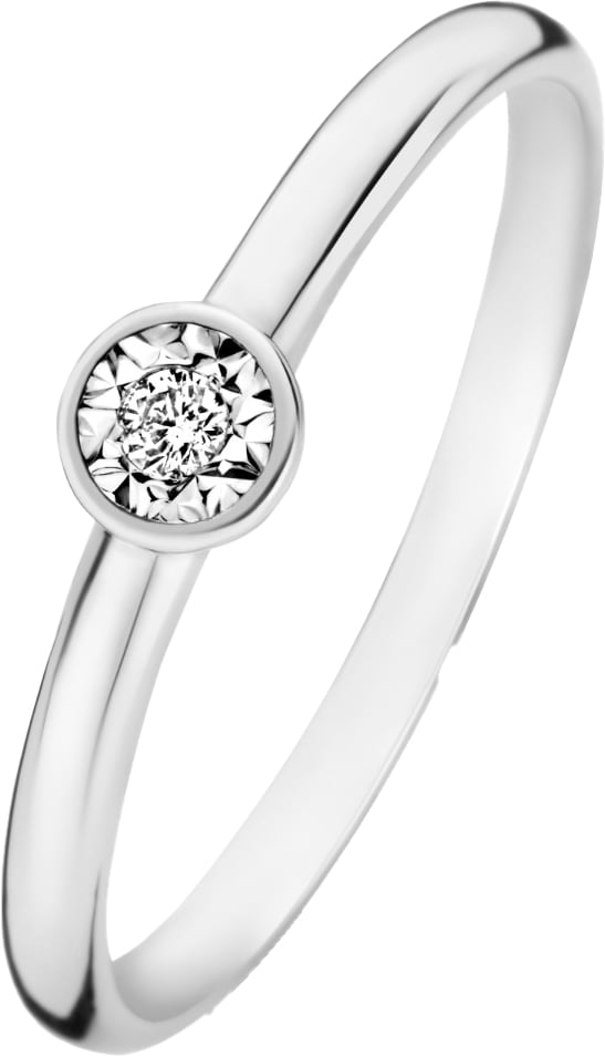 Isabel Bernard De La Paix Inaya Ring met Diamant Zilver