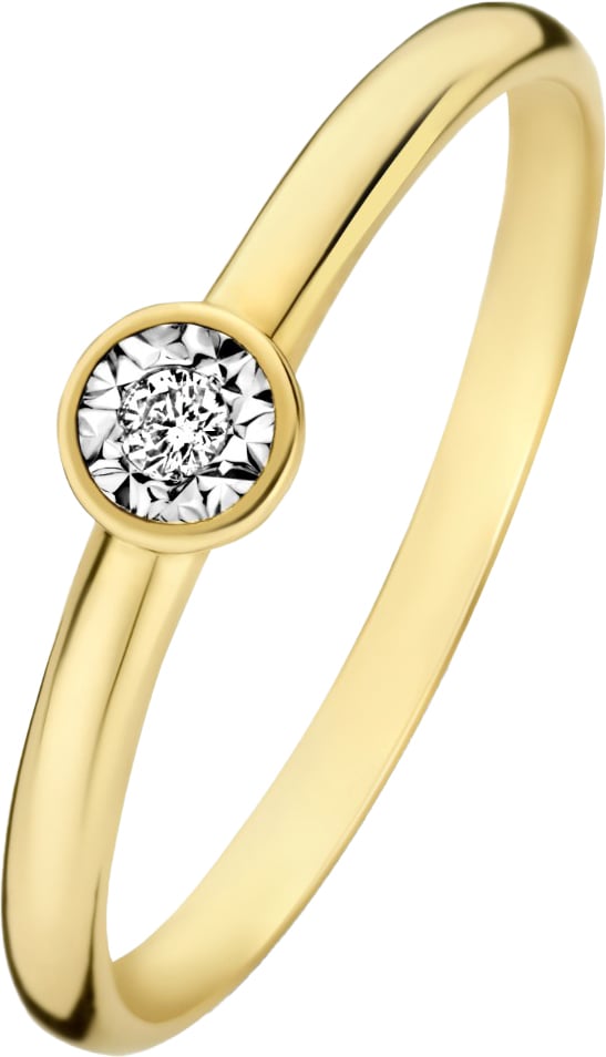 Isabel Bernard De La Paix Inaya Ring met Diamant Goud