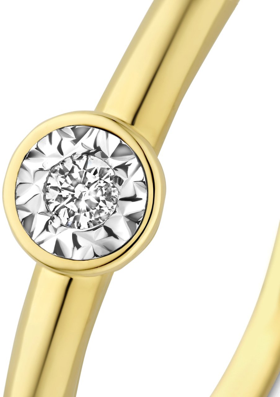 Isabel Bernard De La Paix Inaya Ring met Diamant Goud