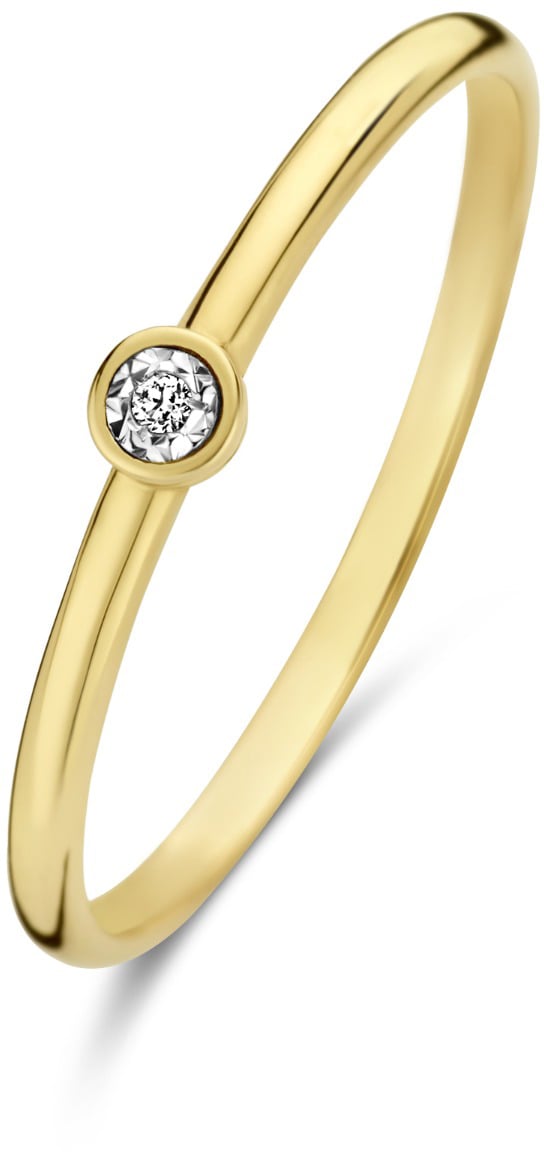 Isabel Bernard De La Paix Inaya Ring met Diamant Goud