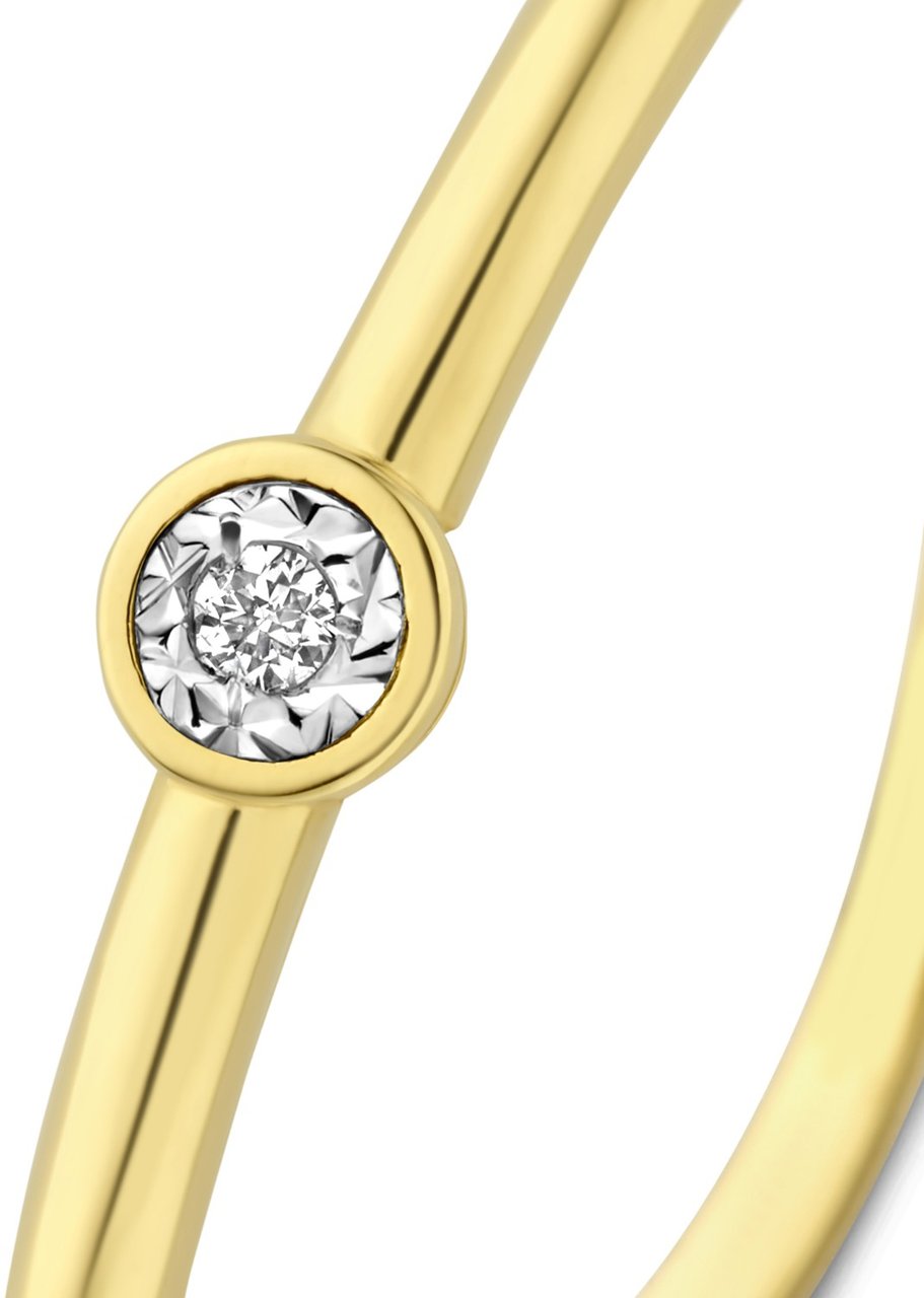 Isabel Bernard De La Paix Inaya Ring met Diamant Goud