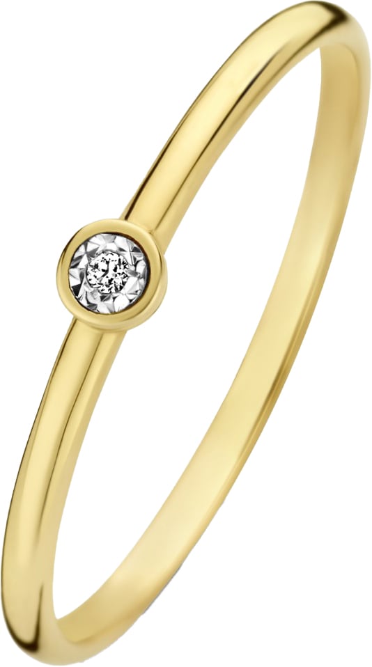 Isabel Bernard De La Paix Inaya Ring met Diamant Goud