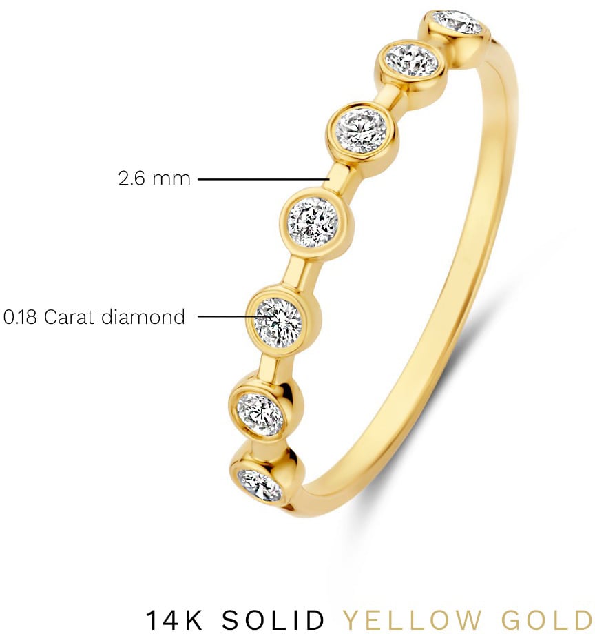 Isabel Bernard De la Paix Flavie Ring met Diamant Goud