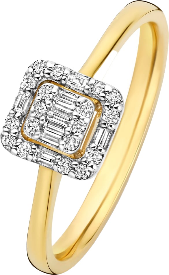 Isabel Bernard De la Paix Elena Ring met Diamant Goud