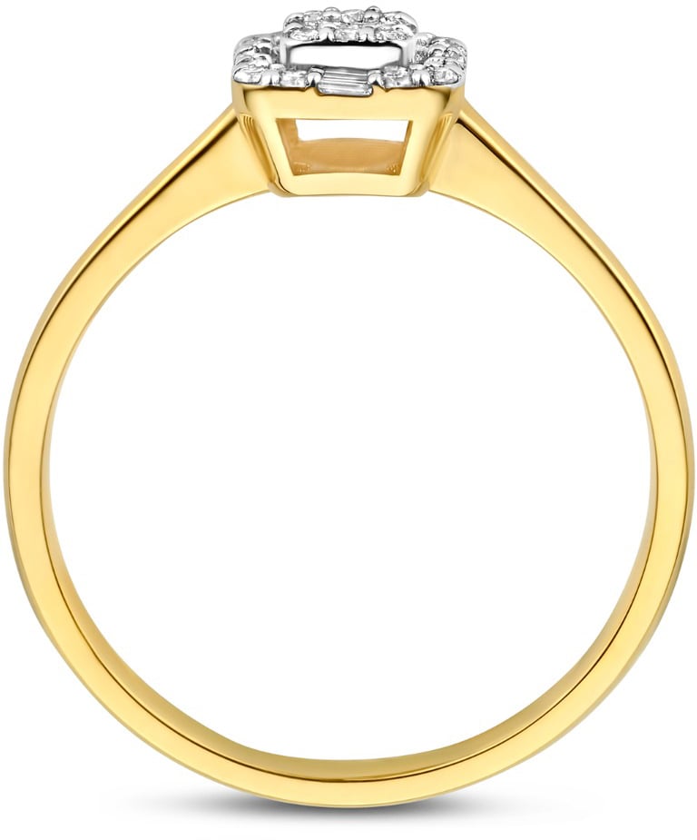 Isabel Bernard De la Paix Elena Ring met Diamant Goud