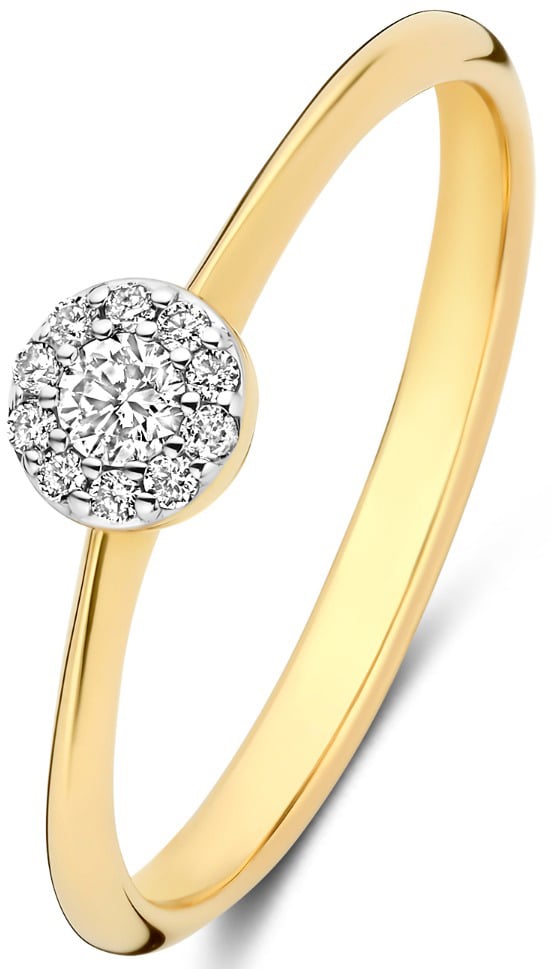 Isabel Bernard De la Paix Viviane Ring met Diamant Goud