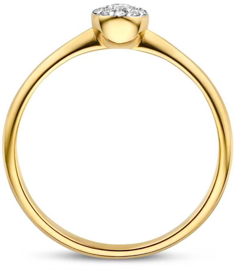 Isabel Bernard De la Paix Viviane Ring met Diamant Goud