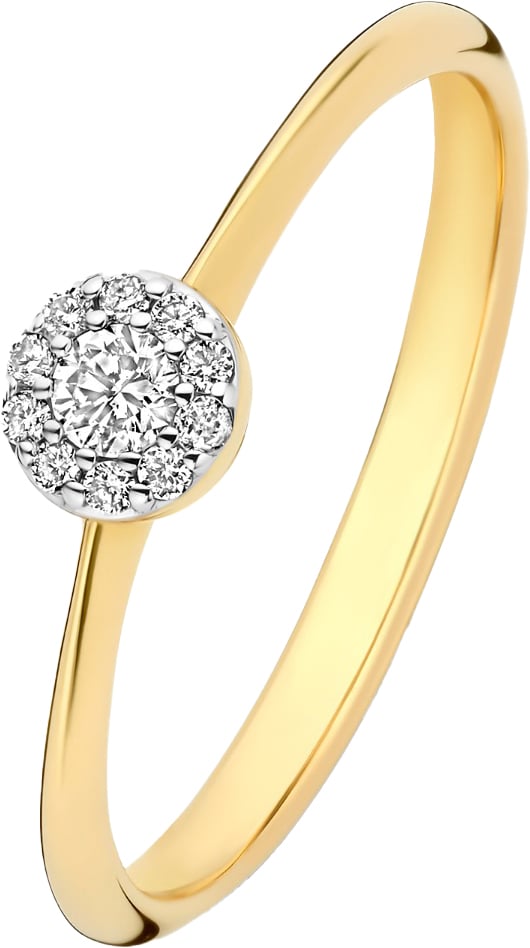 Isabel Bernard De la Paix Viviane Ring met Diamant Goud